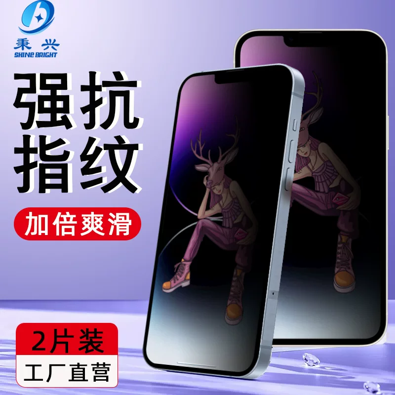 Упаковочная защитная пленка Xiaolu из закалённого стекла, подходит для iPhone 11, антишпионная, full screen 13max антишпионская пленка для экрана