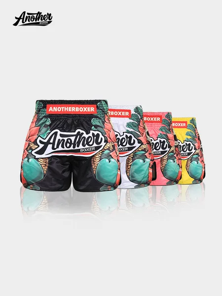 Anotherboxer New Skull Buddha Professional Fighting Shorts Muay Thai Training Shorts Sanda Unisex Mma Shorts