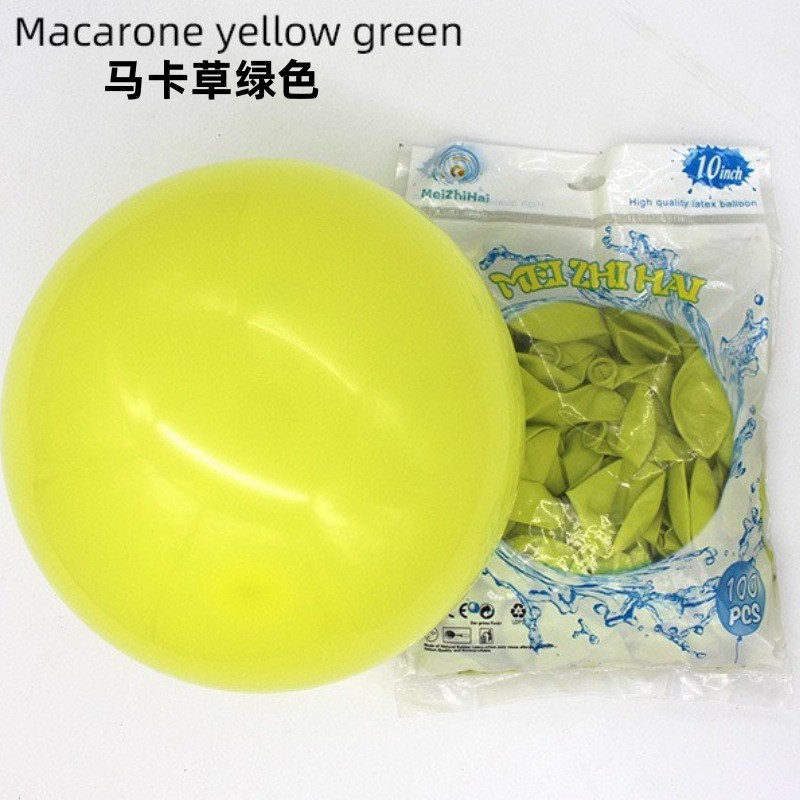 Customizado 10 pulgadas engrosado macarón globos al por mayor dulces globos decoración de la decoración de la casa de boda