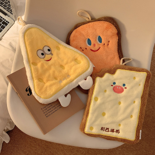 Cute Hand Towel Kitchen Hand Towel Hanging Bathroom Absorbent Three-Layer Thickened Rag Household Kidsren's Handkerchief