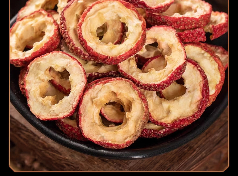 Dried Hawthorn Slices Shan Zha 山楂 Seedless Center Rings Herbal Tea Ingredient 100g specifications