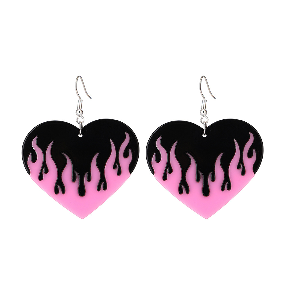 Heart No Inlaid Earrings display picture 27