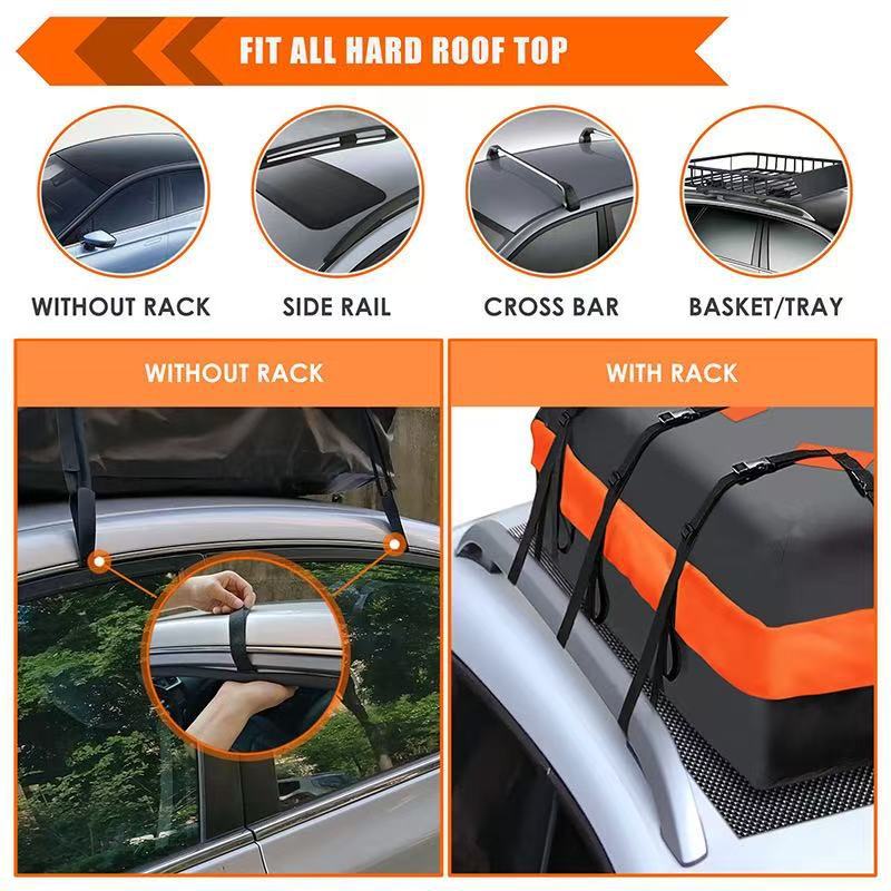 Car Rainproof Luggage Bag, Outdoor Roof Luggage Bag, Wear-Resistant Storage Bag, Waterproof Roof Luggage Bag, Large Capacity