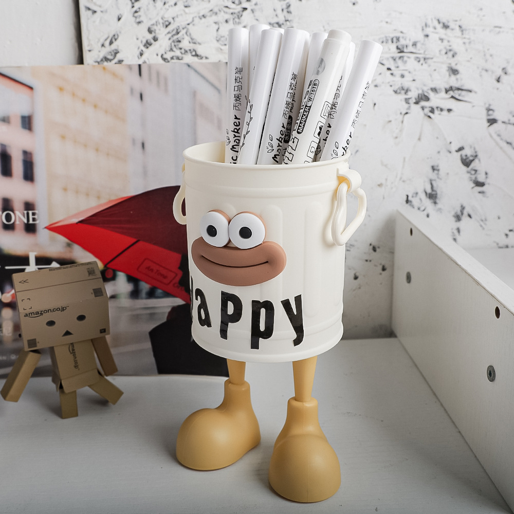 흰색 튜브 + 소시지 입 + 문자 스티커 + 다리 2개