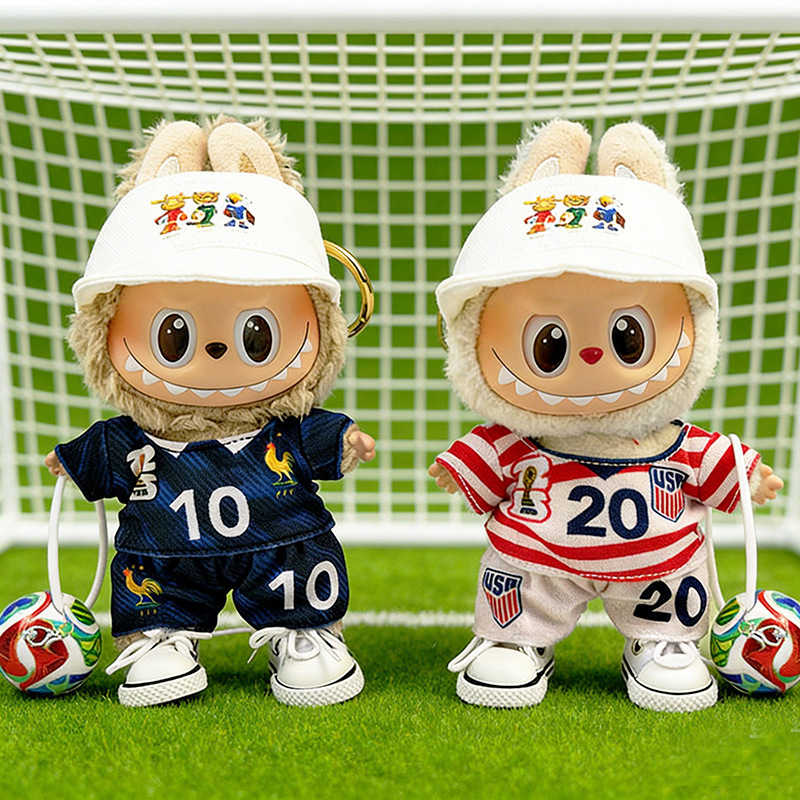 Only the Clothes for the First, Second, Third, and Fourth Generations of Doll Accessories, Labubu Clothes, World Cup France and Usa Collaboration Jerseys Only the Clothes for the First, Second, Third, and Fourth Generations of Doll Accessories, Labubu Clothes, World Cup France and Usa Collaboration Jerseys