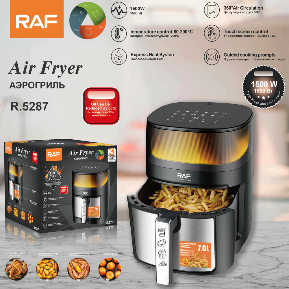 RAF European gauge household oil smoke-free air fryer multifunctional intelligent oven French fries electric fryer touch screen R.5287