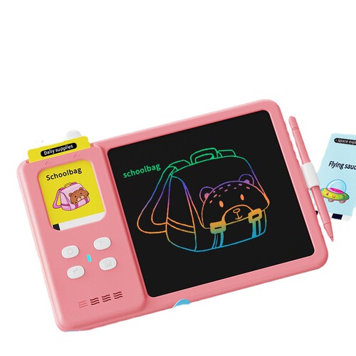 Cross-border Children's Educational Writing Tablet English-Chinese Flash Card Slot Learning Machine Early Education Card Drawing Machine