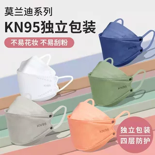 kn95口罩3d立体女高颜值显脸小男潮款2026新款透气秋冬保暖防粉尘