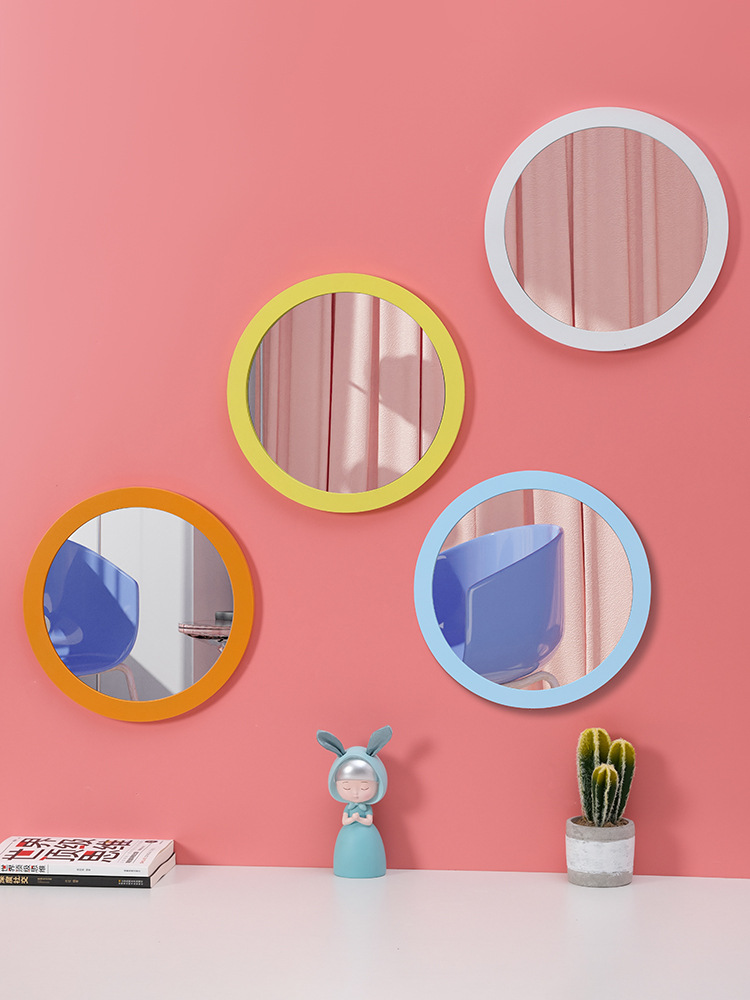 Kindergarten Cartoon Bathroom Mirror Toilet Wash Basin Wall Bathroom Mirror Kidsren's Room Creative Decorative Vanity Mirror