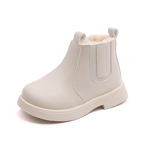 New sweet and cool British-style Martin boots for girls; winter soft-soled Martin boots for boys—fashionable, versatile, and stylish.