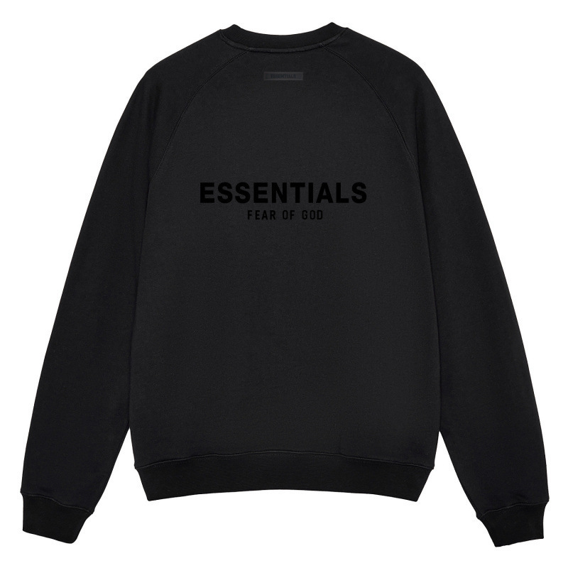 Cross-Border In-Stock Fog Icon Letter Print Wide Crewneck Sweatshirt Unisex Versatile Casual Style Spring New Top