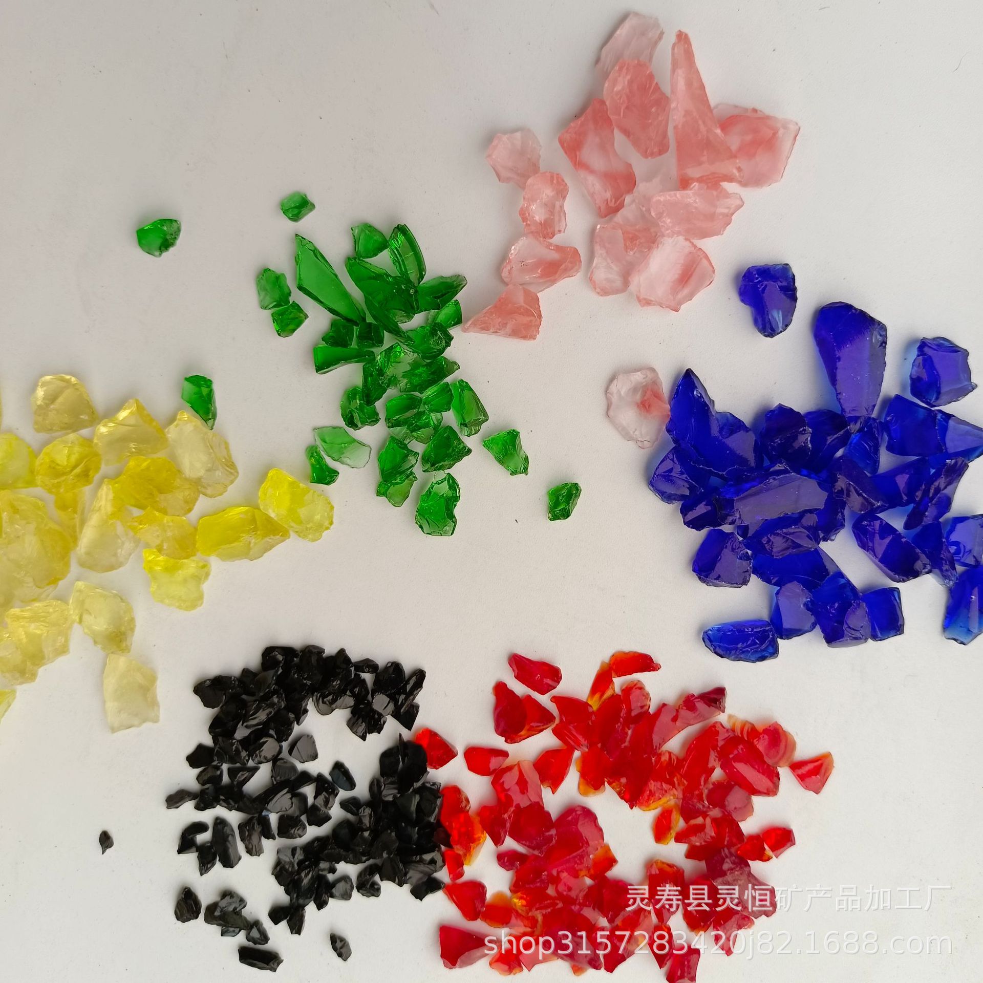 厂家供应玻璃砂 彩色玻璃砂  鱼缸水族造景用玻璃砂