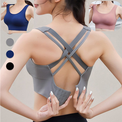 motion Underwear Shockproof run Exorcism Gather yoga vest train Bodybuilding jacket Foreign trade new pattern Bras