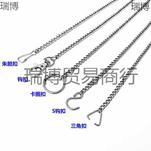 Wholesale hook chain lamp hanging chain door plate iron chain section hook billboard clothing store hanging iron chain hanging