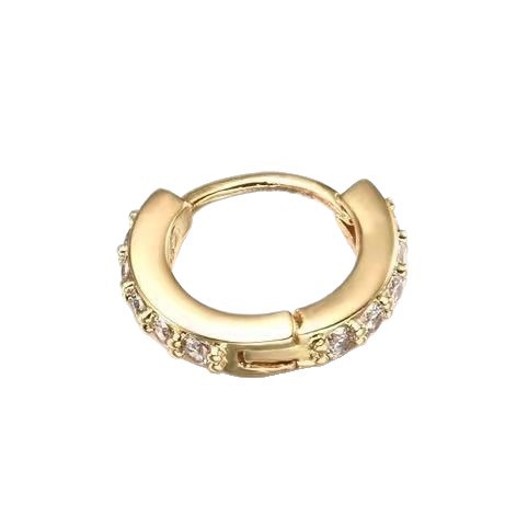 Deseo europeo y americano simple micro-incrustaciones ronda ZIRCON oreja hebilla pequeños pendientes personalidad de la moda cartílago piercing pendientes al por mayor
