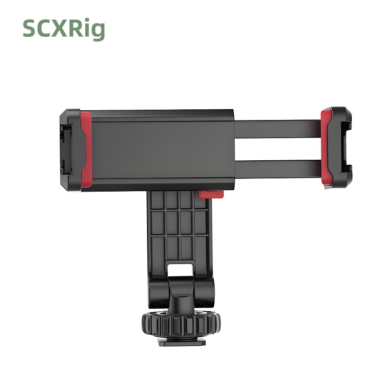 360 ° ajustable de doble cabeza botas frías botas calientes clip de teléfono móvil SLR micro único teléfono móvil transmisión en vivo soporte fijo ST-06S