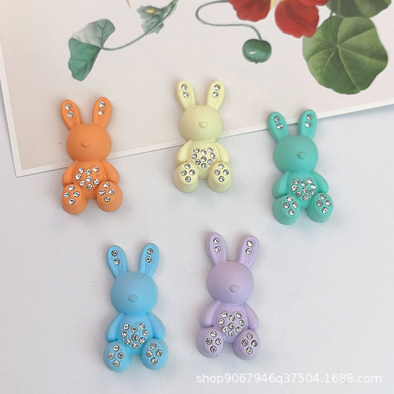 Soft rubber cartoon Christmas Snowman hole shoes flower phone case cream glue DIY stickers hair accessories hairpin hair rope accessories