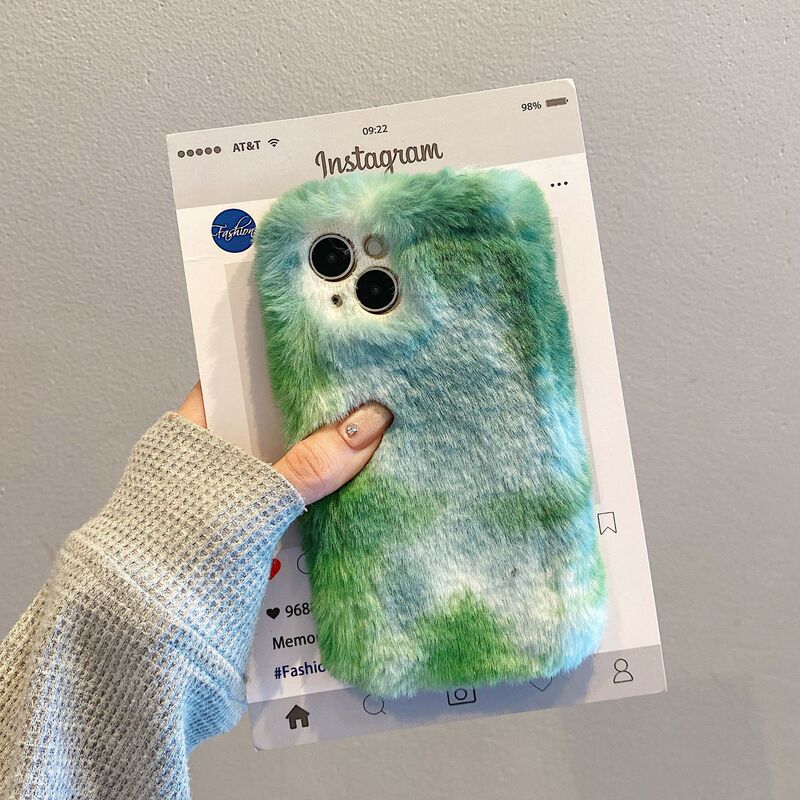 Gradient Plush Suitable for Apple 17Promax Mobile Phone Case Huawei Pura80 Glory 400Pro Xiaomi 15 Gradient Plush Suitable for Apple 17Promax Mobile Phone Case Huawei Pura80 Glory 400Pro Xiaomi 15