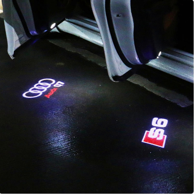 Luz de bienvenida a4L a6l q3q5 q7a3A5A7A8 transformar la puerta decoración láser de proyección de luz de atmósfera