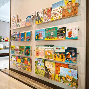 Wall bookshelf, storage box, stand, book with pictures
