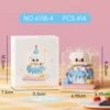 Puppy cream cake (including small card, 3*3 transparent building block cover)