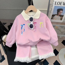 女童秋款套装2025新款秋季洋气时髦中大童装韩版长袖女孩春秋两件