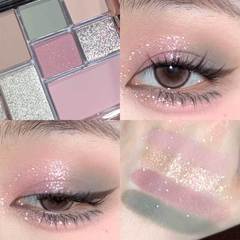 k』apeine新色上市微光透明七色眼影盤大地色珠光啞光彩妝ins眼影