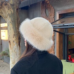 帽子女秋冬季加厚毛绒保暖蒙古帽防寒护耳盆帽北方加绒卷边渔夫帽