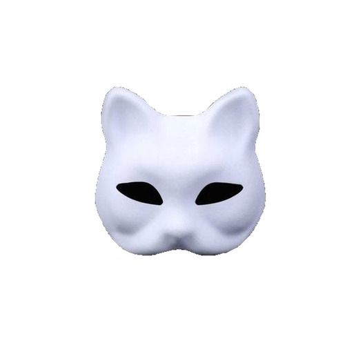 DIY White Handmade Mask Blank Drawing for Children Wholesale Kindergarten Early Education Creative Drawing Cartoon Party