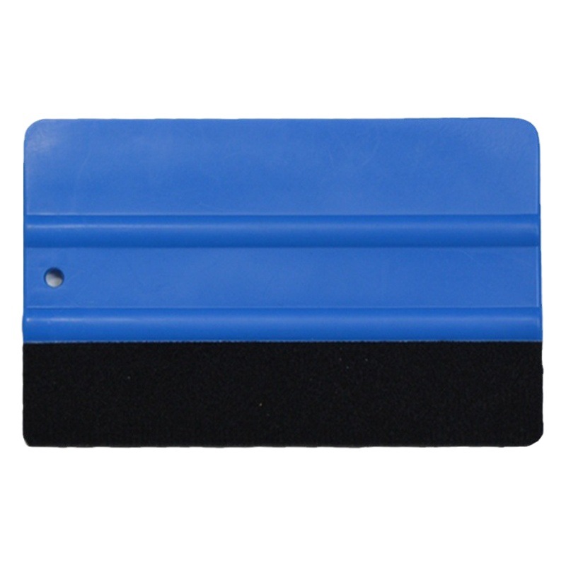 Herramienta de adhesión de película de automóvil Shangyou cuadrangular raspador especial de tela de lana reemplazable película de cambio de color raspador suave y duro invisible para ropa de automóvil