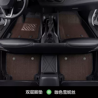 Modified Interior Special Accessories – Ayaqaltılar (Kovriklər) - 07-13-old-corolla-tpe-foot-mat-brown-shinny-gift-three