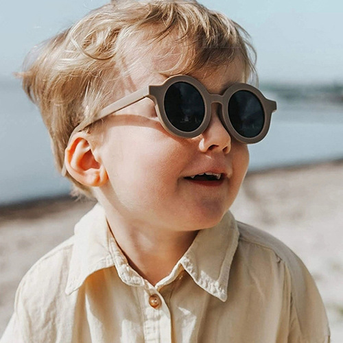  children's round-frame cartoon sunglasses, cute unisex glasses, trendy European and American Instagram-style sun glasses