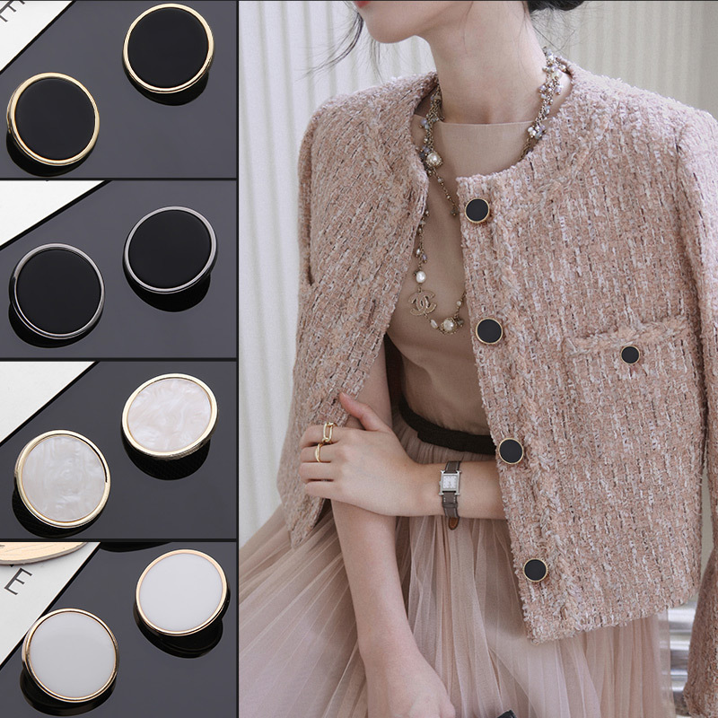 Women's Tops, Suits, Metal Four-Hole Buttons, Men's Coats, Trench Coat Buttons, Clothing, Pants, Shirt Buttons, High-End