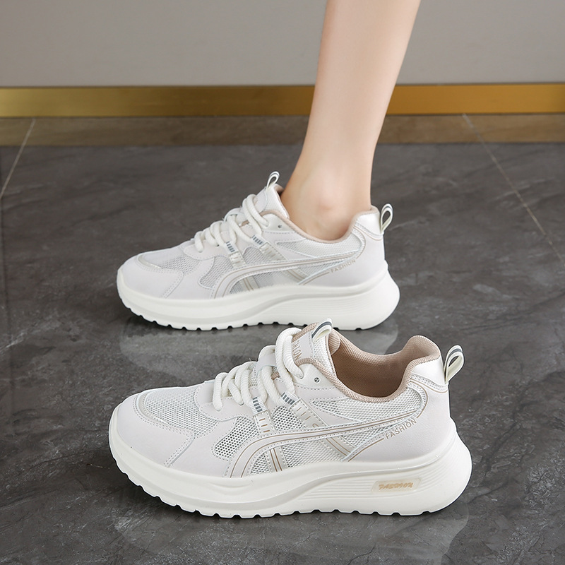 Women's Shoes Summer Single Mesh Breathable Sports Shoes 2025 New Soft-Soled White Shoes Shock-Absorbing Lightweight Forrest Gump Running Shoes Women's Shoes Summer Single Mesh Breathable Sports Shoes 2025 New Soft-Soled White Shoes Shock-Absorbing Lightweight Forrest Gump Running Shoes