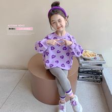 套装女童春秋新款洋气时髦可爱女宝宝网红儿童卫衣运动休闲两件套