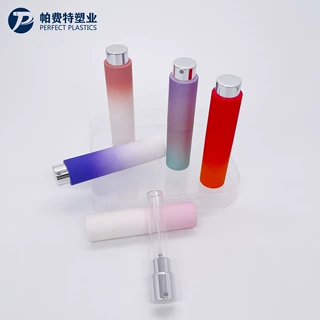 工厂定制旋转喷雾 香水包材 电化铝渐变口喷 便携香水分装喷