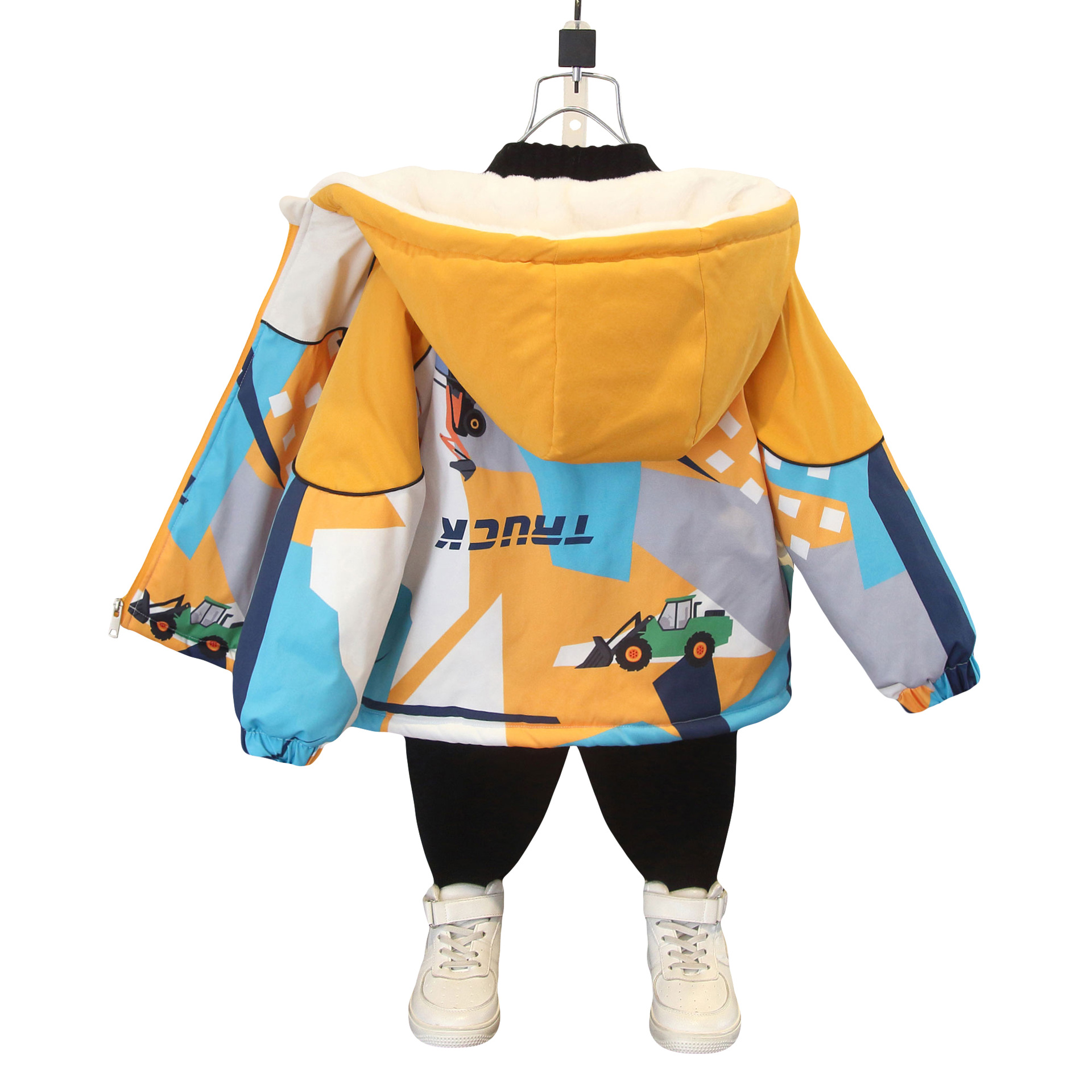 남자들의 겨울 굴착기 양털 재킷 2025 서양식 한국식 중소형 남성용 보물 두꺼운 따뜻한 파이크 의류 면 패딩 의류