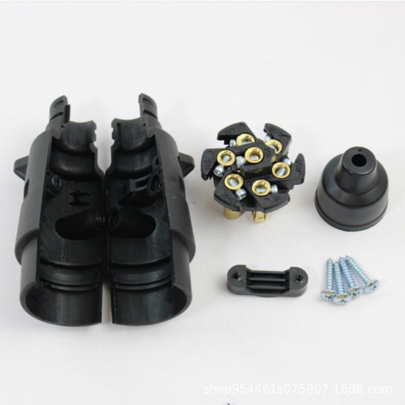 7-Core Plastic Plug 7-Core Plug Socket Trailer Plug Trailer Connector Trailer Accessories 12V European Style
