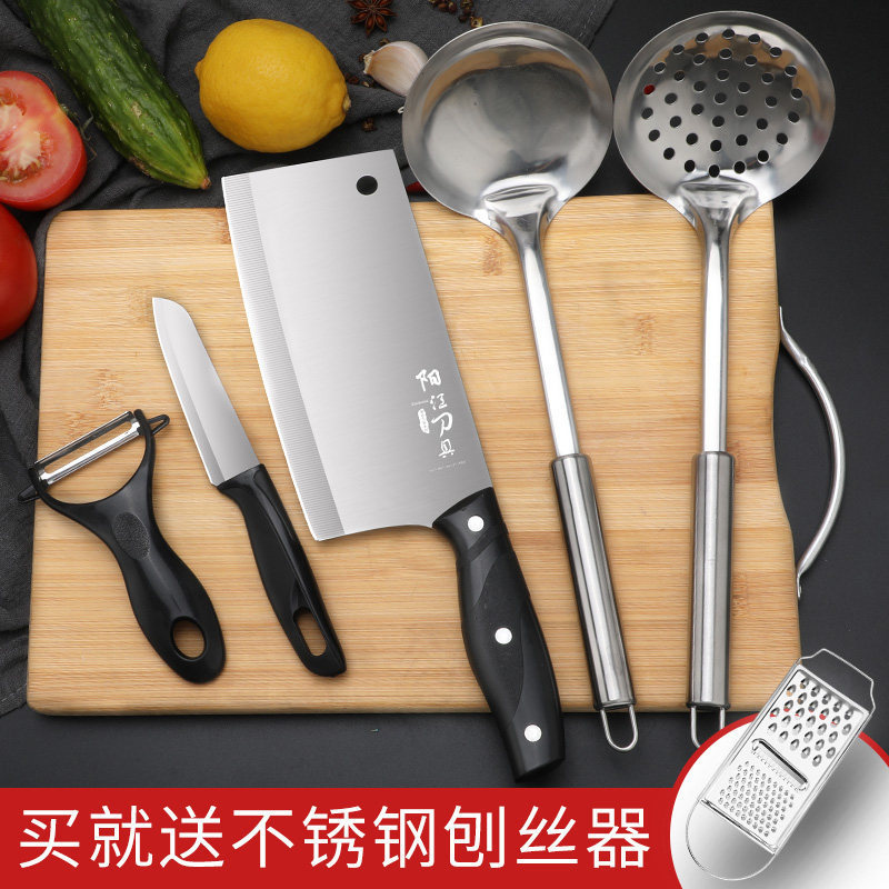 Cuchillo de cocina afilado Yangjiang cuchillo de cocina de cocina cuchillo de cocina dormitorio conjunto de tabla de corte super