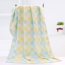 纯棉浴巾双层纱布成人速干学生儿童轻薄方便吸水不掉毛