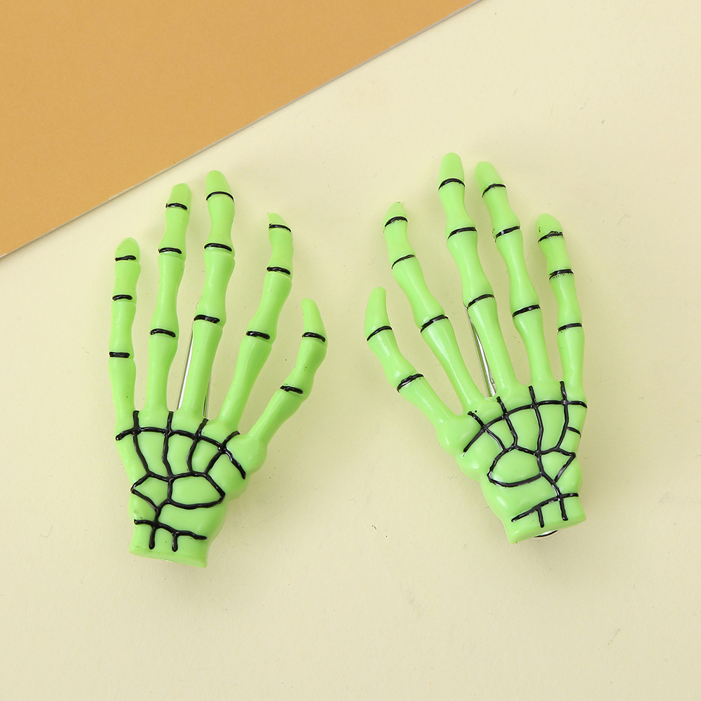 Holiday, Festival Occasion Plastic Material Halloween Festival Halloween Funny Cool Style Women's Hand Plastic Hair Clip