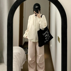 蝴蝶结碎花连帽卫衣外套女春秋2025新款韩系长袖拉链开衫上衣早秋