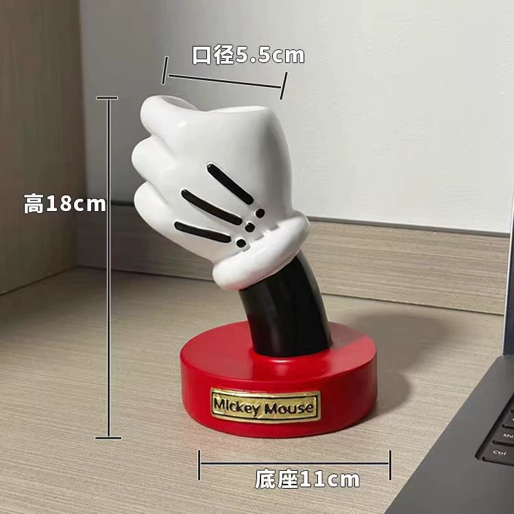 Перчатки Микки Ваза Украшения Домашний Креативный Дизайн Стиль Мода Тренд Подарок На День Рождения Милый Мультфильм Анимация