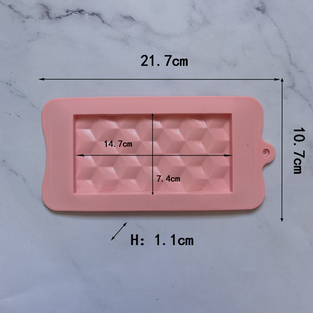 Cubo de chocolate 467 galletas molde de silicona pastel helado pudín molde de postre jabón utensilios