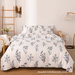 Cross-border Amazon three-piece four-piece pillowcase beautiful size KING duvet cover bedding manufacturers