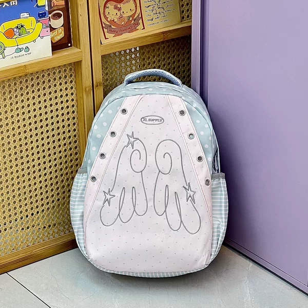 New Style High-Looking, Fresh and Sweet Style Star Backpack for Female Middle and High School Students, Casual Commuting and Travel Backpack