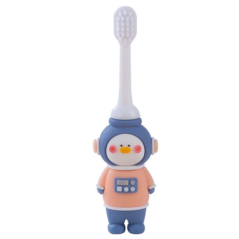 Inglés tarjeta de absorción niños cepillo de dientes de cabello blando astronauta cepillo de dientes de cabello blando niños de 3 - 12 años de edad cepillo de dientes de cabello blando boca