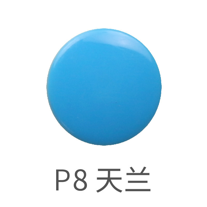 60 colores en stock T5 botón a presión de plástico pequeño lote de resina botón a presión ropa de bebé protección del medio ambiente POM botón a presión de plástico