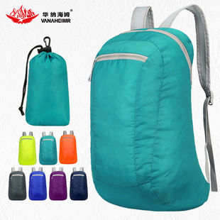 Warner Haim Colorful Folding Bag Outdoor Lightweight Backpack Large Capacity Waterproof Sports Backpack 20L Printed Logo