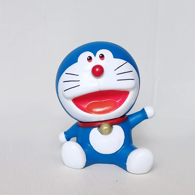 Doraemon Robot Cat Car Ornaments Car Decoration Doraemon Interior Accessories Vinyl Figure 10cm (Car ornaments) - -sit-and-laugh